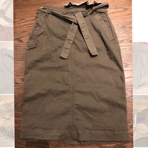 Banana republic skirt tie belt